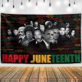 Juneteenth Süslemeleri Mutlu Juneteenth Zemin Afro-Amerikan 19 Haziran 1865 Afiş Juneteenth Ev Partisi için Dekorasyon ve Malzemeleri