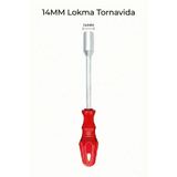 JuneThree Lokma Uçlu Tornavida 14mm - Lokma Tornavida – Dayanıklı Çelik Uç, Ergonomik Sap