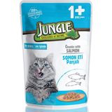 Jungle 100 gr Pouch Somonlu Kedi Konservesi