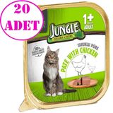 Jungle 20x100 gr Tavuklu Ezme Kedi Maması