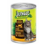Jungle 6x415 gr Kuzu Etli ve Sebzeli Yetişkin Kedi Konservesi