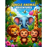 Jungle Animal Adventures Preschool Activity Book: Fun Safari Workbook for Kids Ages 4-5 | Line Tracing, ABC Alphabet, Numbers, Math, and Logic Games for Preschool & Kindergarten