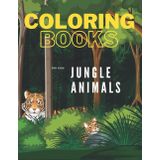 JUNGLE ANIMALS: Coloring Book For Kids