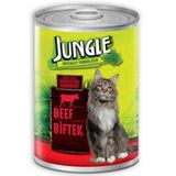 Jungle Biftekli 12x415 GR Kedi Konserve