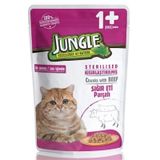 Jungle Biftekli Kısırlaştırılmış 100 gr Yetişkin Kedi Konservesi