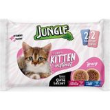 Jungle Çifte Lezzet Yetişkin Kedi Tavuk ve Kuzu Eti Parçalı 400 gr