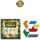 Jungle Eşleştirme Dikkat Oyunu El Beceri Temel Motor Gelişim Öğretici Eğitici Kutulu Zeka Oyunu - diğer