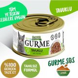 Jungle Gurme 85 G 1 Adet Yetişkin Tavuklu Kedi Konserve Mama Skt:11/2028