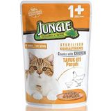 Jungle Jungle Pouch Kısırlaştırılmış Gravy Soslu Tavuklu 100 gr Yaş Kedi Maması