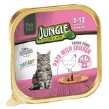 Jungle Junior Tavuklu ve Sütlü Pate 100 gr Yavru Kedi Yaş Maması