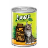 Jungle Kuzu Etli Sebzeli 415 gr Konserve Kedi Maması