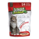 Jungle Pouch Dana Eti Yetişkin Kedi Maması 100 Gr