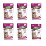 Jungle Pouch Sığır Eti Parçalı Kısırlaştırılmış 6x100 gr Kedi Konservesi