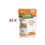 Jungle Pouch Tavuklu Kısırlaştırılmış 24x100 gr Kedi Maması