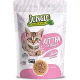 Jungle Pouch Yavru Kedi Tavuklu Jelli Yaş Mama 95 gr İstiridye Tatlı Besleyici İçerik