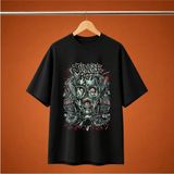 Jungle Rot Gaz Maskesi Oversize Unisex Tisort - Siyah - XL
