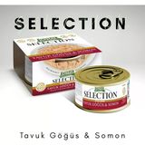 Jungle Selection 70G 1 Adet Yetişkin Tavuk-Somon Kedi Konserve Mama Skt:08/2028