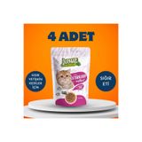 Jungle Sterilised Instinct Sığır Etli Yaş Kedi Maması 4 x 100 gr