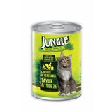 Jungle Tavuk Etli ve Sebzeli 415 gr Konserve Kedi Maması