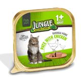 Jungle Tavuklu Ezme 12x100 gr Yetişkin Kedi Konservesi