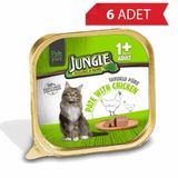 Jungle Tavuklu Ezme 6x100 gr Yetişkin Kedi Konservesi