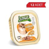 Jungle Tavuklu Kısırlaştırılmış Ezme 12x100 gr Kedi Konservesi