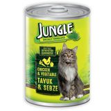 Jungle Tavuklu Sebzeli 415 gr Konserve Kedi Maması