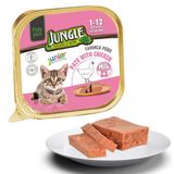 Jungle Yavru Kedi 32x100 gr Sütlü Tavuk Ezme Pate Kedi Maması