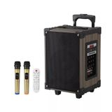 JUNGLEE 12 İNÇ BLUETOOTH HOPARLÖR 2 ADET KABLOSUZ MİKROFONLU KARAOKE BASS KABİN ANFİ GİTAR GİRİŞLİ