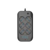 JUNGLEE (1240) 6 Soket 3 Usb Şarj Termal Akım Korumalı Priz 2 Metre Kablo Çoklu Priz 6 lı Priz ile uyumlu