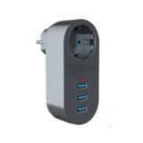 JUNGLEE (1242) Akım Korumalı Priz 3 Usb Çıkışlı Çoçuk Koruması 10a 2500w 2.1a Usb Çıkışlı ile uyumlu