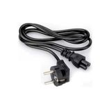 JUNGLEE (1270) 1.5 Metre Pc Mönitör Fişi 3x0,75 Mm 3 Pin Yonca 220v 10a Adaptör Laptop Yazıcı Power Güç Kablosu ile uyumlu