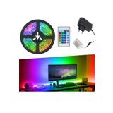 JUNGLEE (1330) 5 Metre Rgb Şerit Led Uzaktan Kumandalı Silikonlu Iç Ve Dış Mekan Adaptörlü ile uyumlu