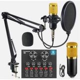 Junglee (1378) Profesyonel Stüdyo Mikrofonu 3.5mm Jack Girişli Youtuber Kondenser Full Set Studıo