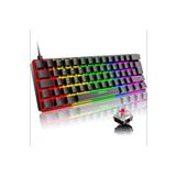JUNGLEE (1410) MEKANİK OYUNCU KLAVYESİ RGB LED IŞIKLI TYPE-C GİRİŞLİ RED SWİTCH MECHANİCAL GAMİNG KEYBOARD ile uyumlu