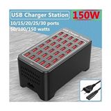 Junglee 150W 30-Port USB Charger Statıon 30 Port USB Şarj Istasyonu Çoklu Şarj Aleti - Beyaz