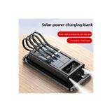 Junglee 20000 Mah Güneş Enerjili Powerbank Ios Android Uyum Lcd Ekranlı Type C Mikro Usb Lightning Çıkışlı Siyah
