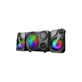 JUNGLEE 2+1 Bluetooth Lu Hoparlör Ses Sistemi Fm Radyo Sd Usb Led Işıklı Siyah DJ-SP60