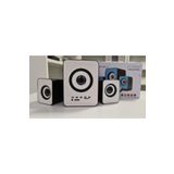 Junglee 2+1 Mini Hoparlör Pc/Tv/Telefon Uyumlu Bluetooth Lu Ses Sistemi Speaker Beyaz