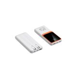 Junglee 22.5W Pd Powerbank Hizli Şarj Dijital Gösterge Quick Charge 3.0 Type-C Taşinabilir Şarj Aleti 5V-3A Beyaz 10000Mah