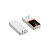 Junglee 22.5W Pd Powerbank Hizli Şarj Dijital Gösterge Quick Charge 3.0 Type-C Taşinabilir Şarj Aleti 5V-3A Beyaz 20000Mah