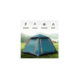 Junglee 4 Kişilik Otomatik Kurulum Çadır Kamp ve Çocuk Oyun Çadırı 215CMX215CMX145CM - Çok Renkli
