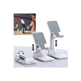 JUNGLEE Beyaz Gümüş Katlanabilir Masaüstü Tablet ve Telefon Tutucu Deskop Stand Rz-054