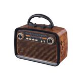 Junglee Bluetooth Hoparlör Nostaljik Radyo Fenerli Şarjlı Speaker Sd Kart Usb Aux Girişli Fm Radyo Kahve
