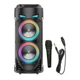 JUNGLEE BLUETOOTH HOPARLÖR SD KART USB GİRİŞLİ MİKROFONLU LED IŞIKLI ŞARJLI KABLOSUZ SPEAKER