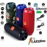 Junglee Bluetooth Hoparlör Yüksek Ses Extra Bass FM Radyolu Su Geçirmez Modeli USB/SD/AUX Girişli