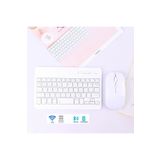 Junglee Bluetooth + Usb Wireless Klavye Mouse Seti Sessiz Şarjlı Bt+Usb Mouse & Keyboard Set Beyaz