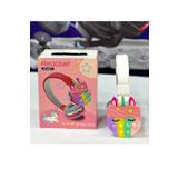 Junglee Çoçuklar Için Bluetooth Kulaklik Karikatür Popit Sd Kart Girişli Şarjlı Kablosuz Kulaklik Beyaz