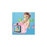 Junglee Dijital Ekranlı Çocuk Kamerası 1080P Hd Oyun Fotograf Video Kamera Hafıza Kartı Girişli Pembe