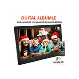 Junglee Dijital Fotoğraf Çerçevesi Otomatik Slayt Gösterisine Sahip 7 Inç Lcd Usb/Sd Mp3/Mp4 Çalar Siyah